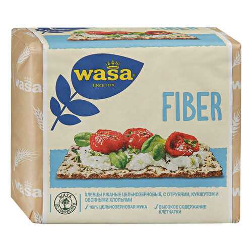 Хлебцы Wasa Fiber ржаные с пшеничными отрубями кунжутом и овсяными хлопьями 230 г в Бристоль