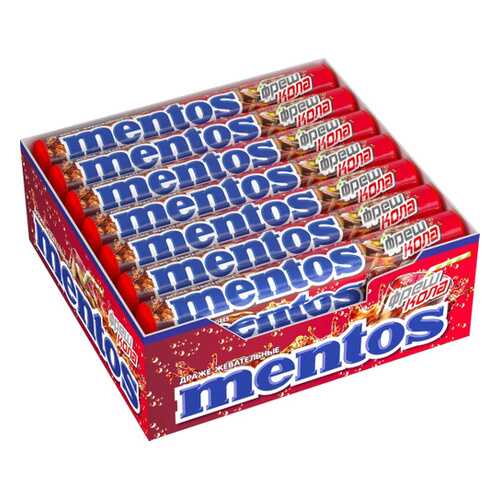 Драже Mentos cola жевательное 21*37 г в Бристоль