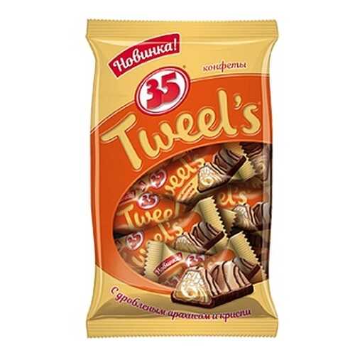 Конфеты 35 Tweel's, с дробленым арахисом и криспи, 280 гр в Бристоль