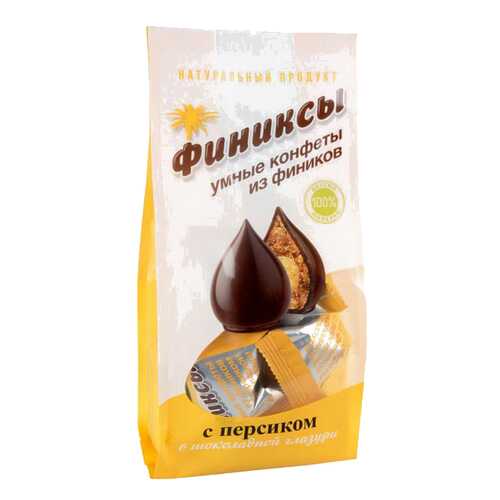 Конфеты из фиников Финиксы в шоколадной глазури с персиком 180 г в Бристоль