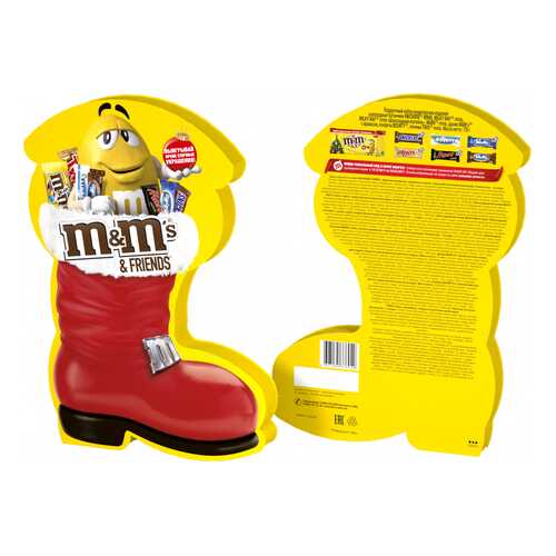 Конфеты M&M's сапожок подарок Новый год 183 г в Бристоль