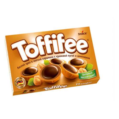 Конфеты toffifee Storck лесной орех в мягкой карамели с кремовой нугой и шоколадом 125 г в Бристоль