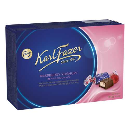Шоколадные конфеты Karl Fazer с начинкой из малинового йогурта 150 г в Бристоль