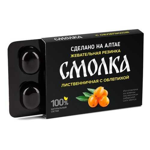 Смолка таежная лиственничная с облепихой 5 шт 0.8 г в Бристоль