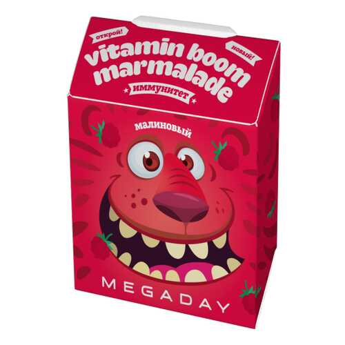 Жевательный мармелад Megaday с витаминами детский иммунитет малина 20 г в Бристоль