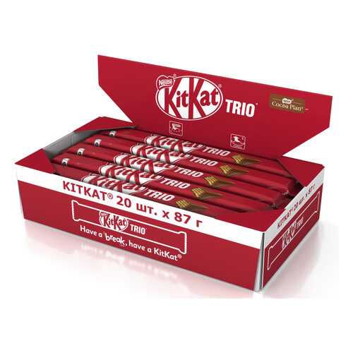 Молочный шоколад Kit Kat с хрустящей вафлей 20 штук по 87 г в Бристоль