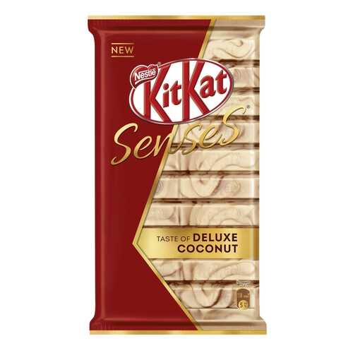 Шоколад белый и молочный Kit-Kat senses taste of deluxe coconut с хрустящей вафлей 112 г в Бристоль