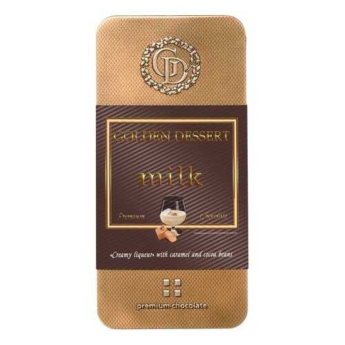 Шоколад Golden Dessert Milk молочный Ликёр Сливочный с карамелью и какао-бобами 100 г в Бристоль