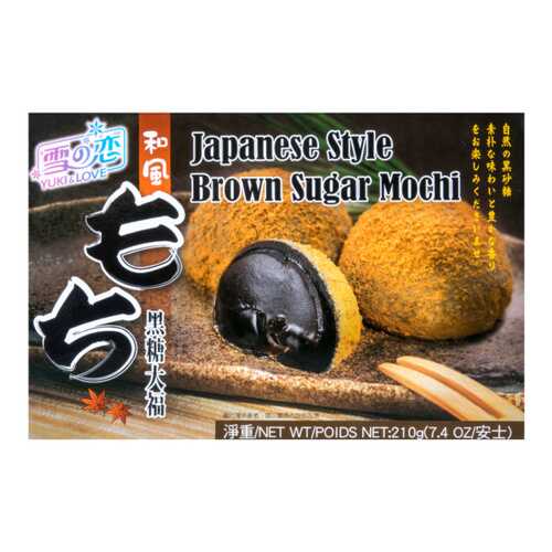 Моти Yuki & Love японский с коричневым черным сахаром 6 шт 210 г в Бристоль
