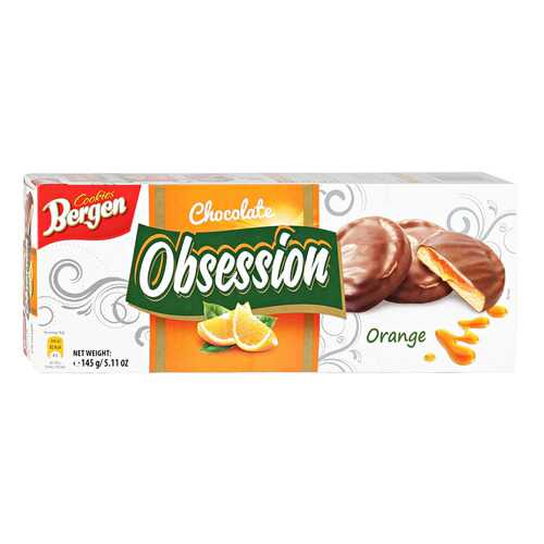 Печенье BERGEN Obsession Orange 145г в Бристоль