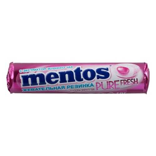 Жевательная резинка Mentos тутти-фрутти без сахара с экстрактом зеленого чая 16 г в Бристоль