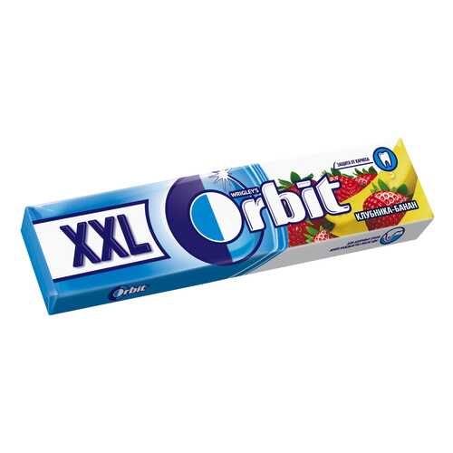 Жевательная резинка Orbit xxl с ароматом клубники/банана б/сахара 20.4 г в Бристоль