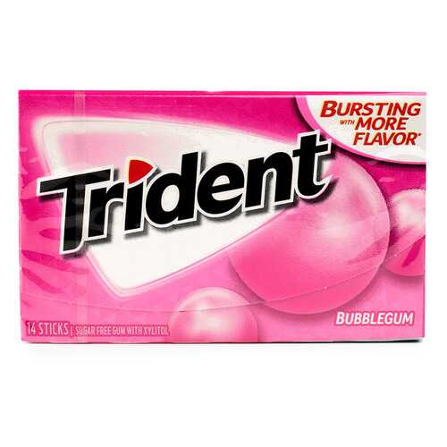 Жевательная резинка TRIDENT Bubblegum, 18 пластинок США в Бристоль
