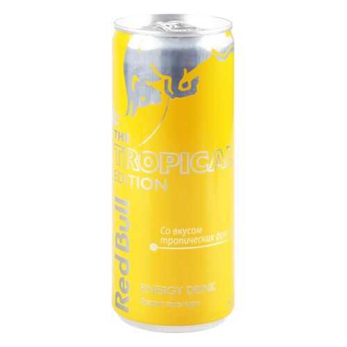 Напиток энергетический Red Bull газированный с тропическими фруктами жестяная банка 0.25 л в Бристоль
