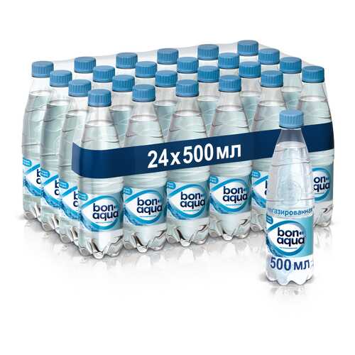 Вода Bonaqua чистая питьевая негазированная пластик 0.5 л 24 штуки в упаковке в Бристоль