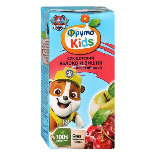 Сок Фруто Kids восстановленный осветленный из яблок и вишни с 5 мес 0.2 л в Бристоль